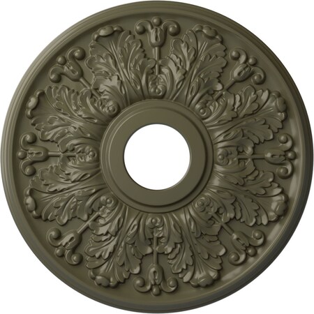 Ekena Millwork Apollo Ceiling Medallion (Canopies up to 5 5/8"), 16 1/2"OD x 3 5/8"ID x 1 1/8"P, Painted Turtle CM16APPTF